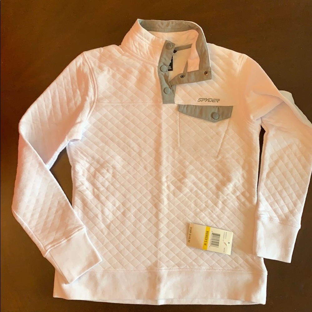 NWT Spyder pullover w pocket  Medium. Retail $149